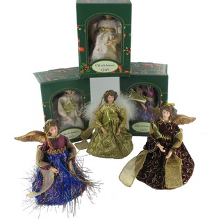 DECORACI&Oacute;N &Aacute;NGELES DE NAVIDAD (24 uds.)