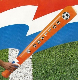 Bate inflable naranja, &iexcl;90 cm de largo! (12 uds.)