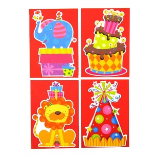 TARJETAS DE INVITACIÓN DE CUMPLEAÑOS + SOBRE (24 uds.)
