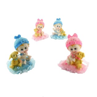 DECORACI&Oacute;N BEB&Eacute; EN COJ&Iacute;N 9 CM (4 uds.)
