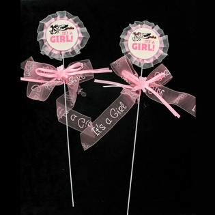 Topper para Tarta de Nacimiento - It's a Girl (12 uds.)