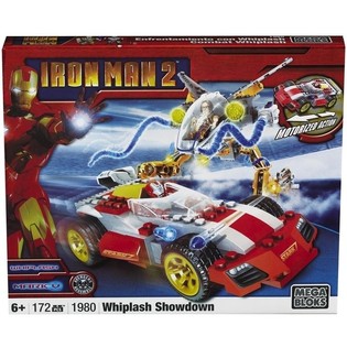 MEGA BLOKS Iron Man 2 Whiplash Showdown Set de Construcci&oacute;n - 1980