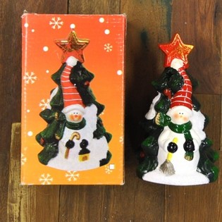 Portavelas Modelo &Aacute;rbol de Navidad con Figura (4 uds.)