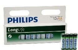 12x PILAS "PHILIPS - SUPER HEAVY DUTY" AA - LONGLIFE (12 uds en Blíster)