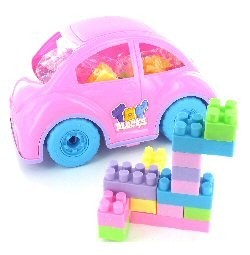 Coche de Juguete Grande para Ni&ntilde;as con Bloques de Construcci&oacute;n