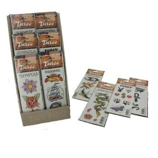 PEGATINAS DE TATUAJES EN DISPLAY (72 uds.)
