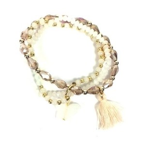 Pulsera Ibiza de 3 Vueltas Blanca (1 ud.)