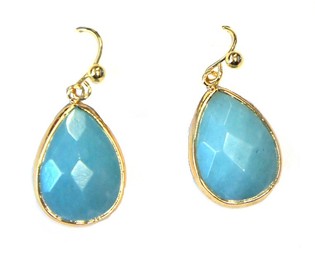 Pendientes Azul/Dorado (1 ud.)