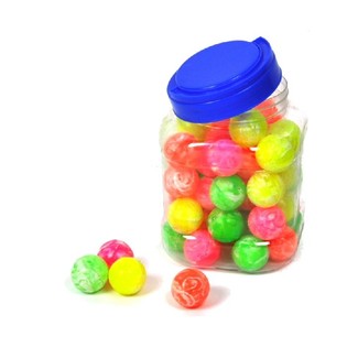 PELOTAS SALTARINAS DE COLORES EN BOTE (50 ud.)