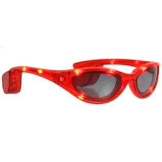 GAFAS DE SOL LED - COLOR: ROJO (12 uds.)