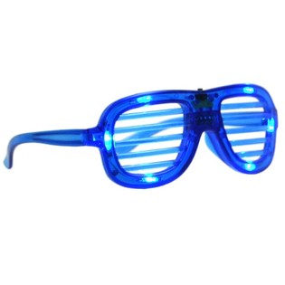 GAFAS SHUTTER SHADES CON ILUMINACIÓN - AZUL (12 uds.)