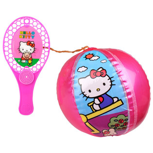 Set de Pala con Pelota Elástica Hello Kitty (12 uds.)