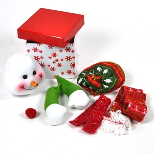 CREA TU PROPIA CAJA DE NAVIDAD - MODELO: MU&Ntilde;ECO DE NIEVE