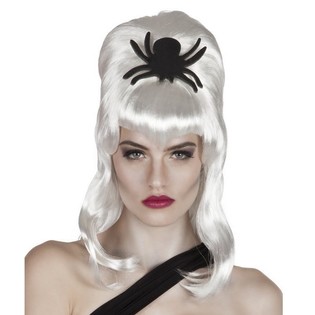 Peluca - Pelo Blanco con Araña (1 ud.)