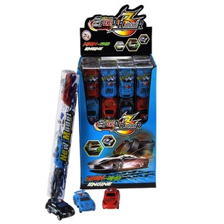 Set de 4 coches de juguete en tubo (16 uds.)
