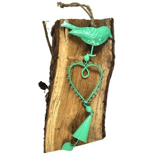 COLGANTE DECORATIVO - MODELO: PÁJARO EN CORAZÓN (6 uds.)