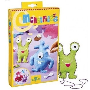 MONSTRIES 2 - KIT PARA CREAR MONSTRUOS DE FIELTRO DOBLE CARA (6 uds.)