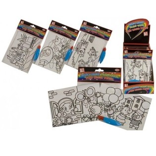 LÁMINAS DE COLOREAR CON AGUA MÁGICA EN EXPOSITOR (24 ud.)