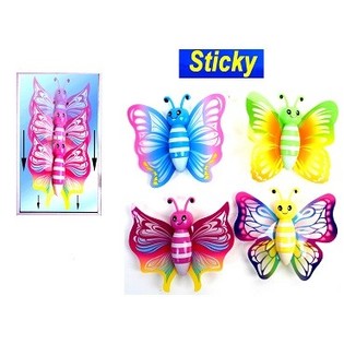 MARIPOSAS DE VENTANA PEGAJOSAS (24 uds.)