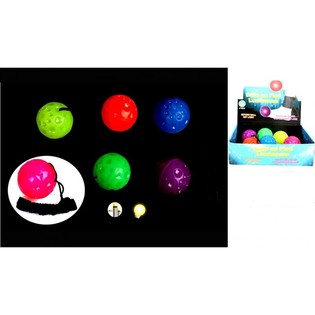 BALÓN DE FÚTBOL LUMINOSO CON ELÁSTICO (12 ud.)