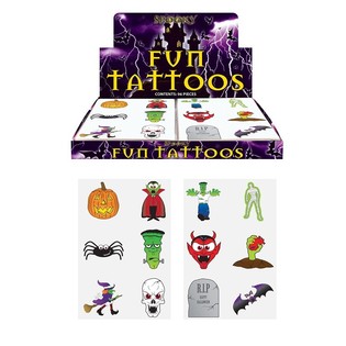 Tatuajes divertidos &ndash; Modelo Halloween (96 uds.)