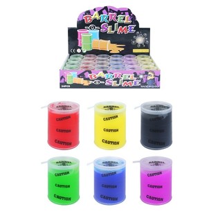 Mini Blandibl&uacute; Slime de Colores en Barril con Expositor (24 uds.)