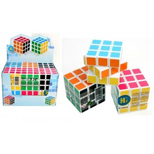 CUBO DE JUEGO, CUBO GIRATORIO EN EXPOSITOR (12 uds.)