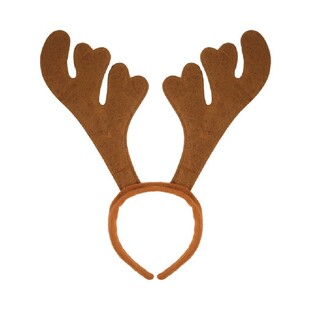 Diadema de Reno de Navidad - Marr&oacute;n (24 uds.)