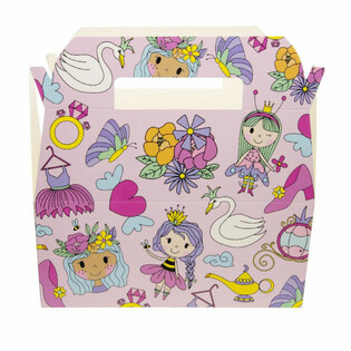 Caja de Men&uacute; Princesa - Cajas Infantil - 22,5 x 12 x 9,5 cm (24 ud.)
