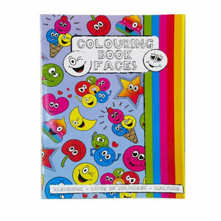 Libro de Colorear A4 Smiley con Pegatinas (12 Unidades)