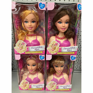 Busto de Peinado BEAUTIFUL GIRL S (2 uds.)