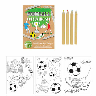 Set de dibujo de fútbol ECO FRIENDLY (25 unidades)