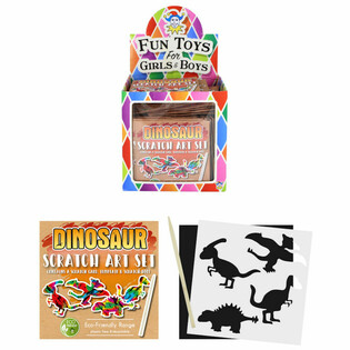 Expositor de Dinosaurios de Rascado M&aacute;gico Eco Friendly (108 uds.)