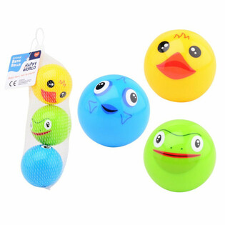 HAPPY WORLD - PELOTAS DE BA&Ntilde;O ANIMALES PARA BEB&Eacute; - Desde 0 Meses (1 ud.)