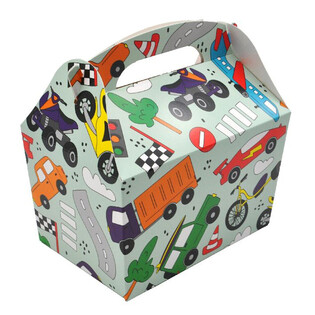 CAJA DE MEN&Uacute; MODELO: VEH&Iacute;CULOS - Dim 18.5x12x19 CM - FOODBOX - KIDSBOX (24 uds.)